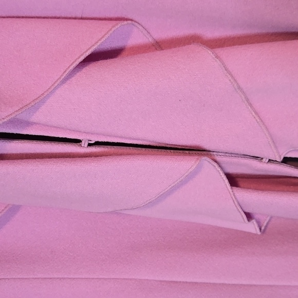 Antonio Melani Womens Purple‎ Wool Ruffle Trench Coat - Picture 3 of 6